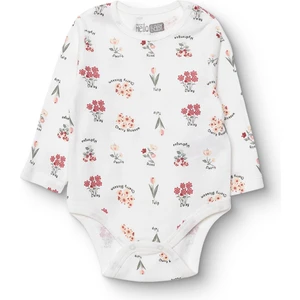 Hellobaby Kız Bebek Uzun Kol Body Interlok Çıtçıtlı Yaka