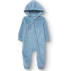 Hellobaby Erkek Bebek Polar Patiksiz Tulum Uzun Kol Ribanalı Paça