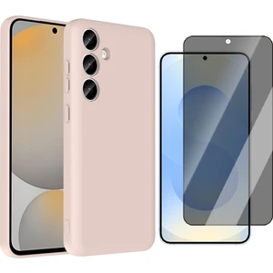 Samsung Galaxy A55 Kılıf Kamera Korumalı Kartlık Hazneli Zore Vitra Kapak + Hayalet Ekran Koruyucu