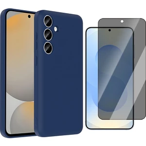 Samsung Galaxy A55 Kılıf Kamera Korumalı Kartlık Hazneli Zore Vitra Kapak + Hayalet Ekran Koruyucu