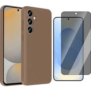 Samsung Galaxy A55 Kılıf Kamera Korumalı Kartlık Hazneli Zore Vitra Kapak + Hayalet Ekran Koruyucu