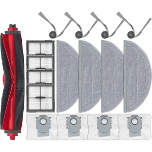 Roborock Q10 S5 / Q10 Vf / Q10V / S8 Pro / S8 Pro Plus Parça Aksesuarları Ana Yan Fırça Filtre Paspas Toz Torbası Seti (Yurt Dışından)