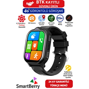 Z32 Görüntülü Görüşme Gps Wıfı Net Konum Gizli Dinleme Akıllı Çocuk Takip Saati Sim Kartlı - Siyah