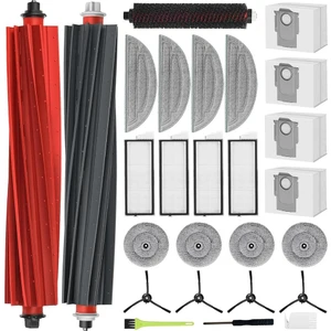 Roborock S8 Maxv Ultra Robot Vakum Süpürücü Ana Yan Fırça Hepa Filtre Mop Bez Toz Çantaları Yedek Aksesuarlar (Yurt Dışından)