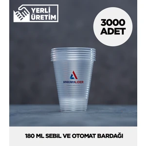 180 ml Plastik Sebil ve Otomat Bardağı 3.000 Adet