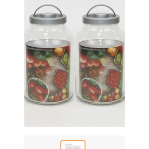 5 Litre - 5000 cc Cam Kavanoz Kapaklı - 2 Adet