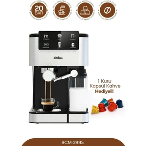 Scm 2995 -Kapsül Kahve Aparatlı Inox Espresso Makinesi