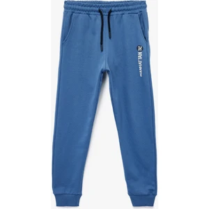 Şardonlu Beli Lastikli Baskılı Jogger Eşofman Altı