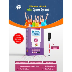 Kolay Öğrenme Yöntemiyle Yaz Sil Çarpım Tablosu