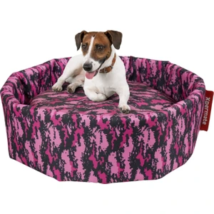 Sünger Simit Küçük Irk Köpek Yatağı ve Kedi Yatağı 45 cm Kamuflaj