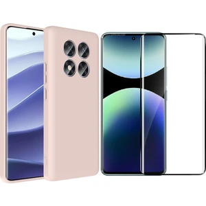 Xiaomi Redmi Note 14 Pro 4G Kılıf Kamera Korumalı Kartlık Hazneli Zore Vitra Kapak + Polymer Nano Ekran Koruyucu