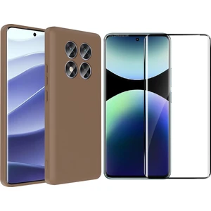 Xiaomi Redmi Note 14 Pro 4G Kılıf Kamera Korumalı Kartlık Hazneli Zore Vitra Kapak + Polymer Nano Ekran Koruyucu