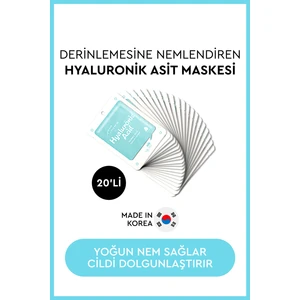 Mjcare On Hyaluronic Acid Mask - Hyalüronik Asit Özlü Yüz Maskesi 20'li