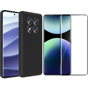 Xiaomi Redmi Note 14 Pro 4G Kılıf Kamera Korumalı Kartlık Hazneli Zore Vitra Kapak + Polymer Nano Ekran Koruyucu