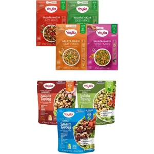 Salata Hazır Miks+Salata Toping 7'li Karma Paket