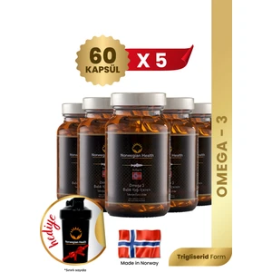 Norwegian Health Omega-3 60 Kapsül 1000 mg x 5 Adet