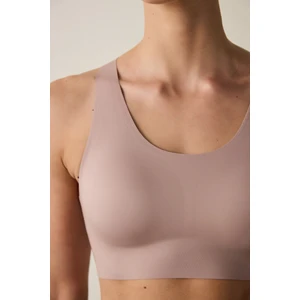 #İzbırakmaz Açık Kahve Orta Destek Zero Feel Bra Spor Sütyeni