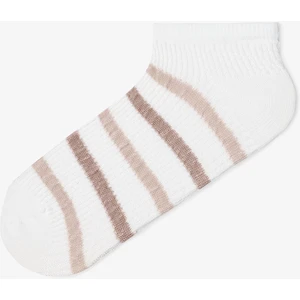 5 Çift Pamuklu Kendinden Desenli Ayıcıklı Patik Çorap