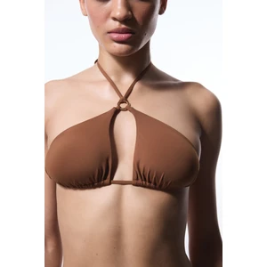 Kahverengi Libby Üçgen Bikini Üstü
