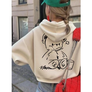 Sevimli Ayıcık Figürlü Rahat Kalıp Çocuk Sweatshirt