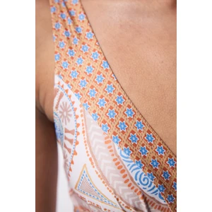 Della Etnik Desen Çıkarılabilir Kaplı Mayo