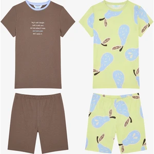 Erkek Çocuk Pears Pamuklu Çok Renkli 2li Pijama Takımı