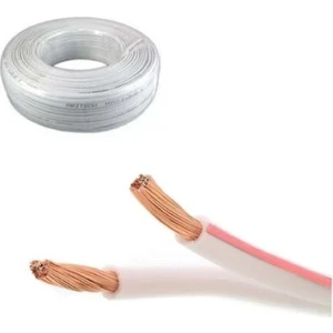 Seval H05VV-F 2x0.75 ,kesit 0.75MM² 2-Damar/çok Telli 1mt Kırmızı-Beyaz Ttr Kablo