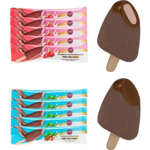 Elit Çikolata Dondurma Çubuğunda Dolgulu Sütlü Çikolata 35g 10'lu Set (10x35g) Glutensiz