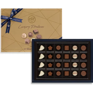 Elit Çikolata Luxury Pralines Altın Kutu 262 gr