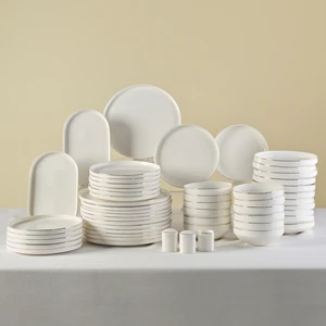 Red Carpet Collection Stream Bone Sirius 53 Parça 12 Kişilik Yemek Takımı Gold