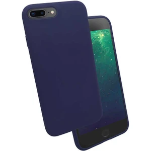 iPhone 8 Plus Uyumlu Ata Silk Silikon-Lacivert
