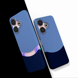 Redmi 13 4g Kılıf Mıknatıslı Ata Duble Kapak - Lacivert