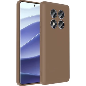 Redmi Note 14 Pro 4g Kılıf Kamera Korumalı Kartlık Hazneli Ata Vitra Kapak - Kahverengi