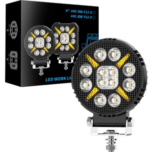 Arazi Aracı Tepe ve Tampon Çalışma Lambası ve Sis Farı  4 Inç 12-24V Gündüz LED Drl Sarı