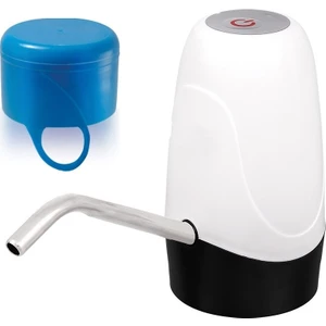 Şarjlı Damacana Su Pompası Çift Batarya Özel (Kapak Hediyeli)