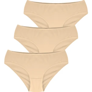 Cover 3lü Pamuklu Ten Rengi Slip Külot