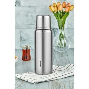 1 Litre Çift Katlı Çelik Termos 24 Saat Sıcak, 48 Saat Soğuk,(Kamp, Piknik, Ofis, Seyahat)