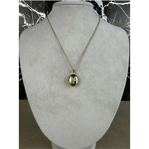 Paslanmaz Çelik Kapaklı Alya Kolye