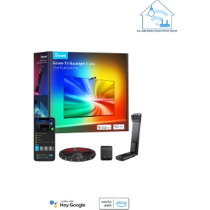 Envisual LED 3 Lite Tv Arkası LED Şerit Ambiyans Aydınlatma Tv Renk Senkronizasyonu 75-85 Inc Tv'ler ile Uyumludur