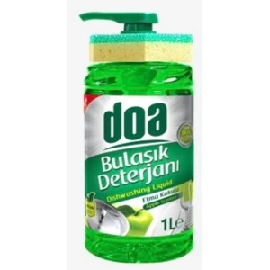 Sıvı Bulaşık Deterjanı Süngerli Elma Kokulu 1000 ml