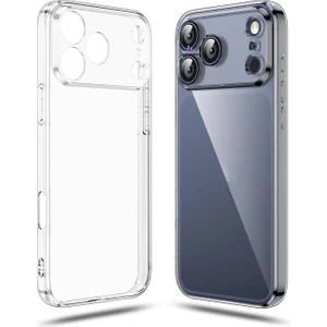 iPhone 17 Pro Uyumlu Kamera Korumalı Şeffaf Esnek Silikon Kılıf