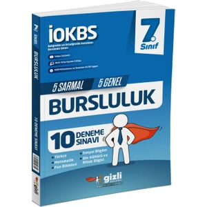 Gizli Yayınları 7. Sınıf LOKBS Bursluluk 10 Deneme Sınavı
