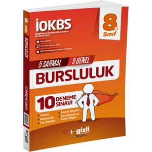 Gizli Yayınları 8. Sınıf İOKBS Bursluluk 10 Deneme Sınavı