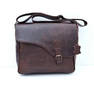 Çok Gözlü Hakiki Deri Evrak Çantası Casual Kullanım için Şık ve Fonksiyonel