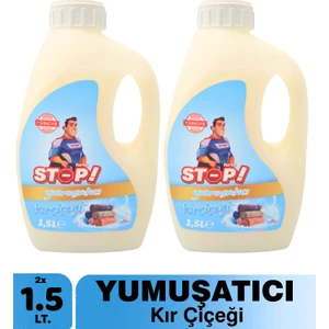 Stop Forte 2'li Çamaşır Yumuşatıcı 1.5 Litre Kır Çiçeği