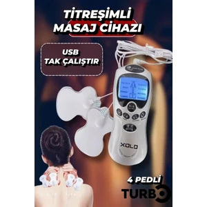 Elektrikli Tens Cihazı Kas Stimülatörü 8 Modlu Dijital Masaj Aleti Boyun, Sırt, Bel Tüm Vücut