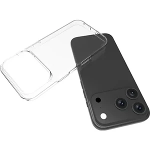 Iphone 17 Pro Max Uyumlu Şeffaf Kılıf Silikon ve Esnek