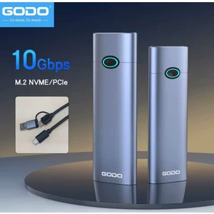 GODO M.2 NVMe Muhafaza Kutusu CE Lisanslı 2280/2260/2242/2230/ 10Gbps Usb 3.2 Yüksek Hızlı Son Nesil Teknoloji Metal Sağlam
