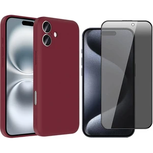 iPhone 16 Plus Kılıf Kamera Korumalı Kartlık Hazneli Zore Vitra Kapak + Hayalet Ekran Koruyucu