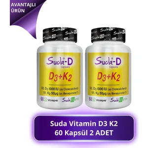 Vitamin D3 K2 60 Kapsül 2 Adet